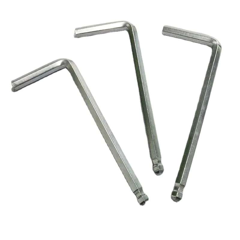 Nickel Steel Ball head 2mm 3mm 4mm 5mm 6mm 8mm L Type Handle Wrench Star Hex Allen Key Wrench With Ball Point