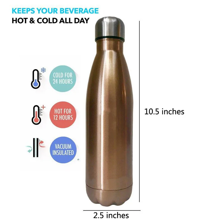 Custom design 500ML Isotherme Bouteille Inox Double Wall Insulated Thermos Vacuum Flasks Bottles