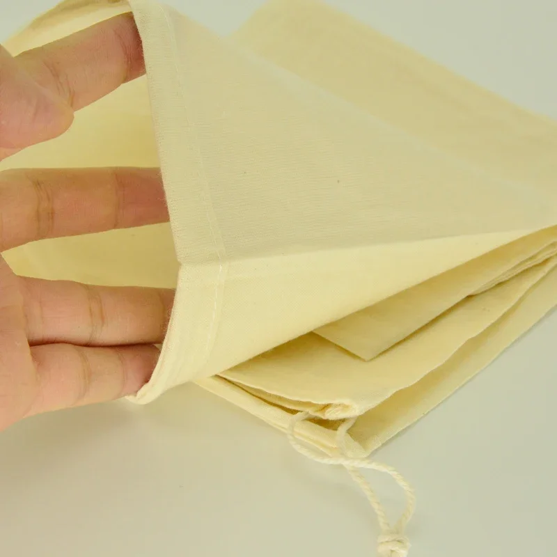 Hot selling Custom Print Logo Cheesecloth Nut Milk Bag Unbleached Food Filter Hunting Meat Bag 100% Cotton For Hunting Game Bag