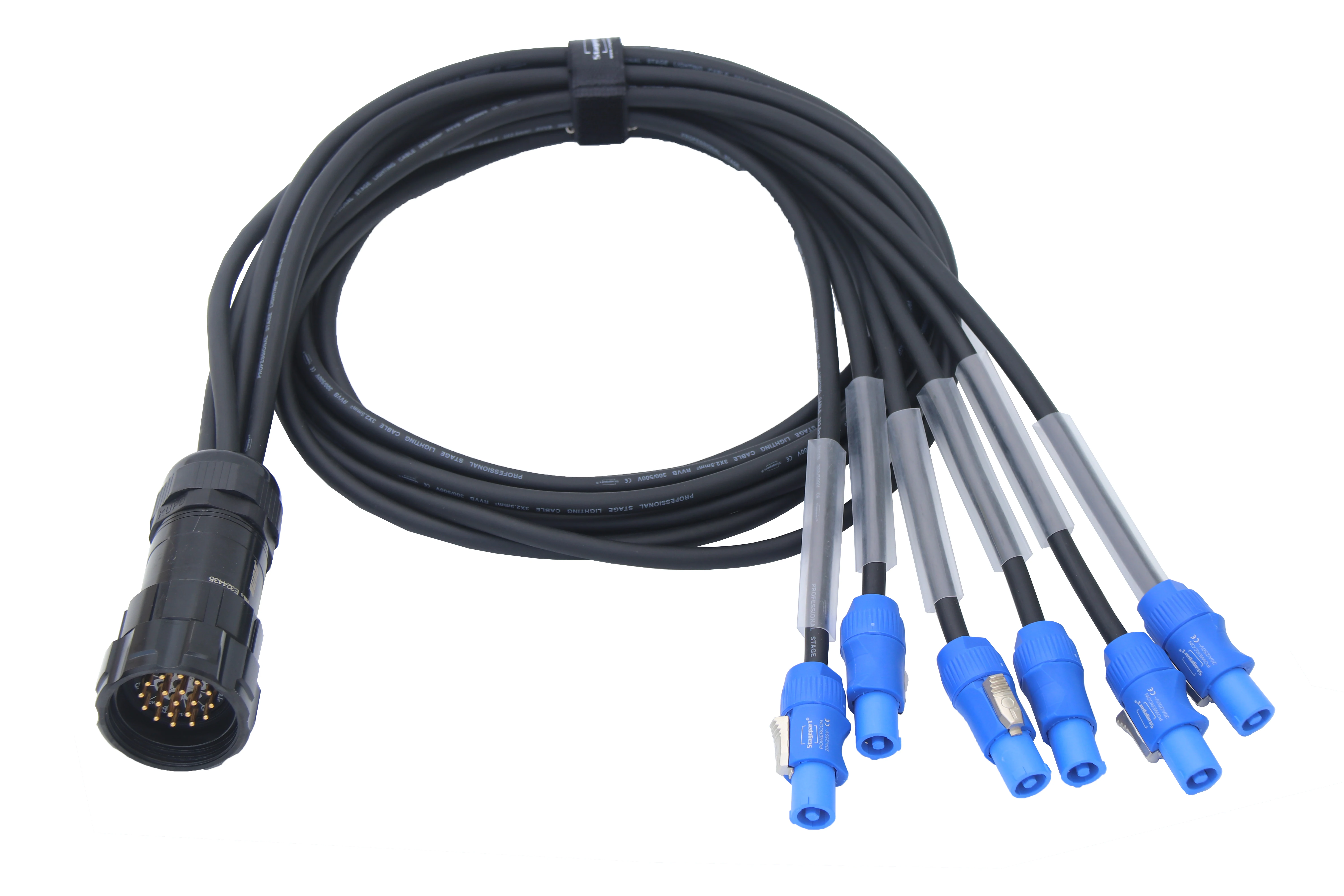 2023 new customized 19Pin socapex to powercon cable