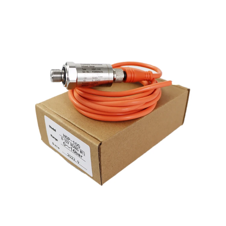 HGP-200 M12 0-5 Volt Absolute Pressure Measurement 10Bar Water Pressure Sensor 150 Psi Npt1/8