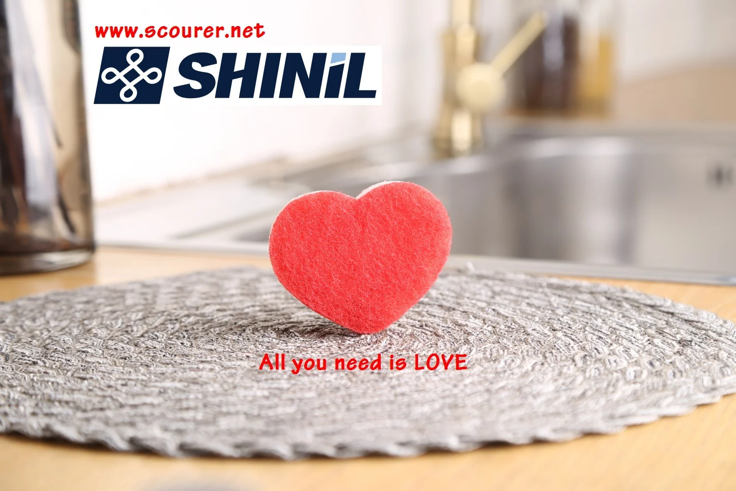 Non Scratch Hot Selling Polyester Net Kitchen Cleaning Sponge Scrubbers In shiny Gold And Silver