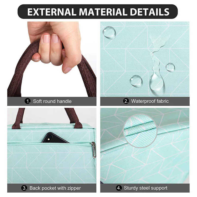 Lunch box beach cooler bag insulated lunch bag for school