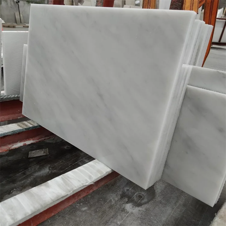 Pure White Marble Floor Tile 600*600 Bathroom Tile with Blue Veins Modern CE Certificate Marble Slabs Polished Calcite 3 Years