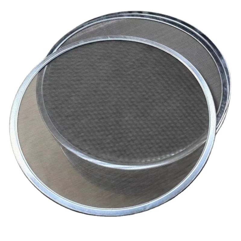 Rimmed Edge Round stainless steel 304 316 20 40 60 woven wire mesh filter disc