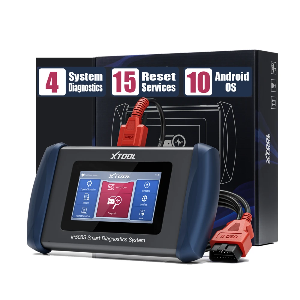 XTOOL IP508S 5 System OBD2 Diagnostic Tools Automotive ABS SRS ECM TCM EPB Code Reader Scanner for Cars PK CRP123 Online Update