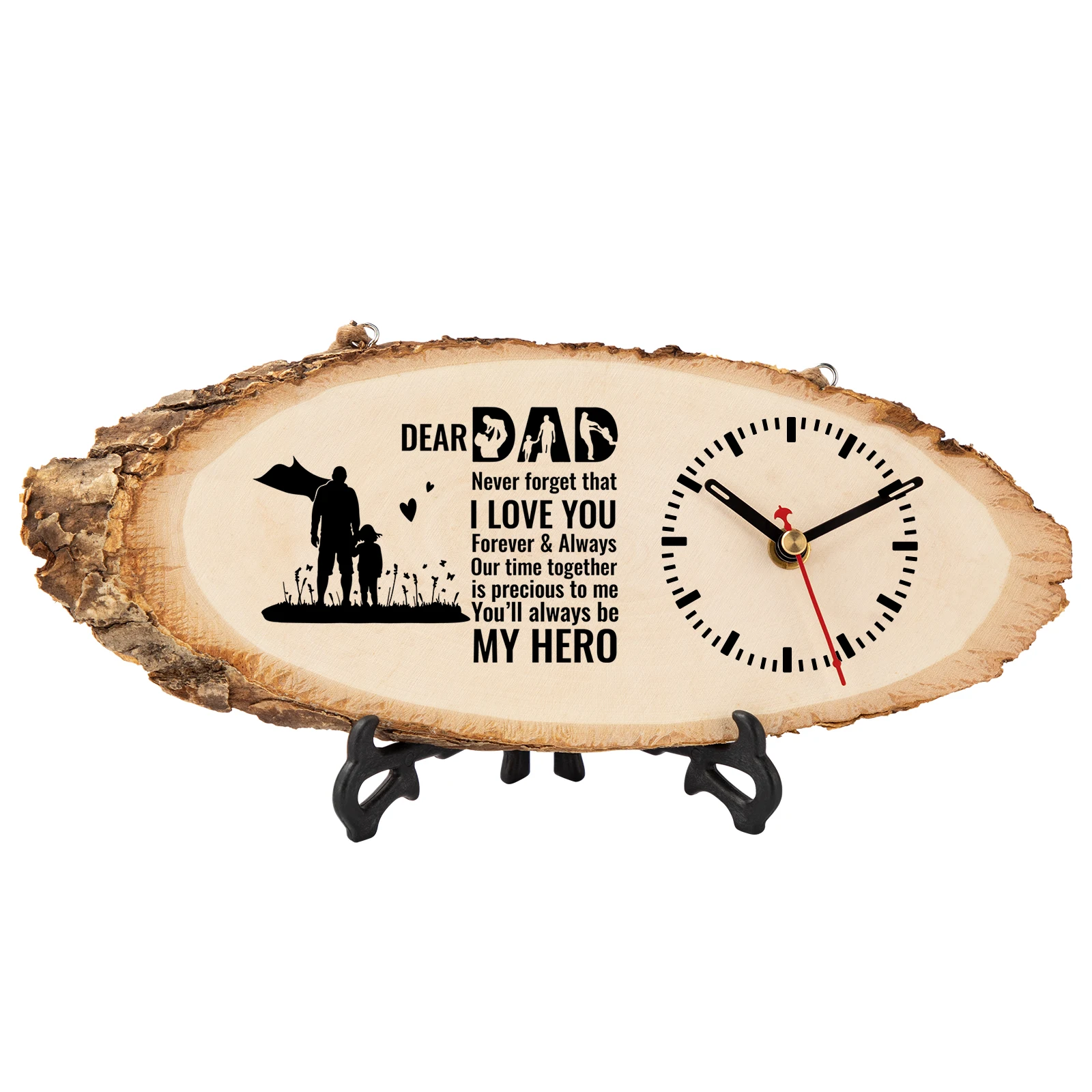 Fathers day gifts Birthday gift DIY Wooden Crafts Wood Wall Clocks modern minimalist wall clock for Wall Decoration