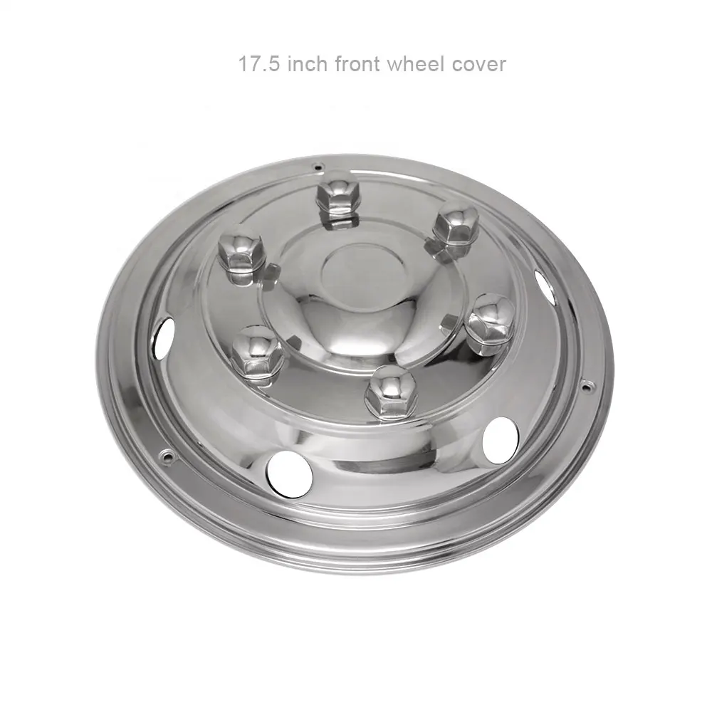 Luxury 17.5 inch Wheel Cover Stainless Steel universal Front hubcaps