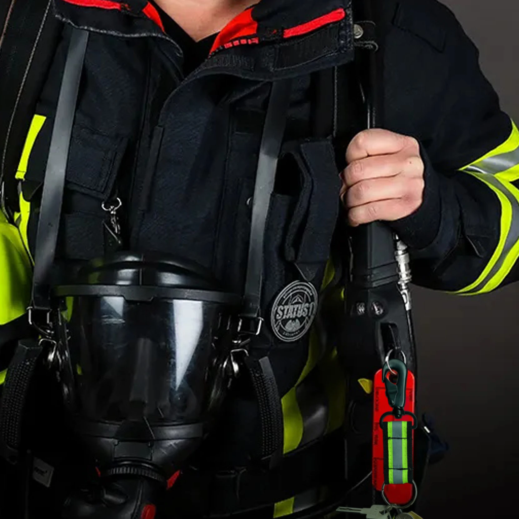 Emergency Reflective firefighter glove holder strap clip accessories Rescue Extrication work glove holders for duty belt