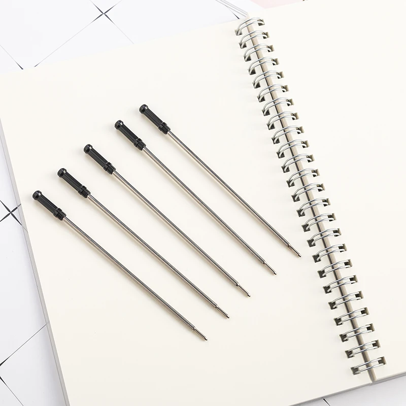 Офисная шариковая ручка Wisdom, чернильный стержень черного и синего цвета, стержень для металлической ручки