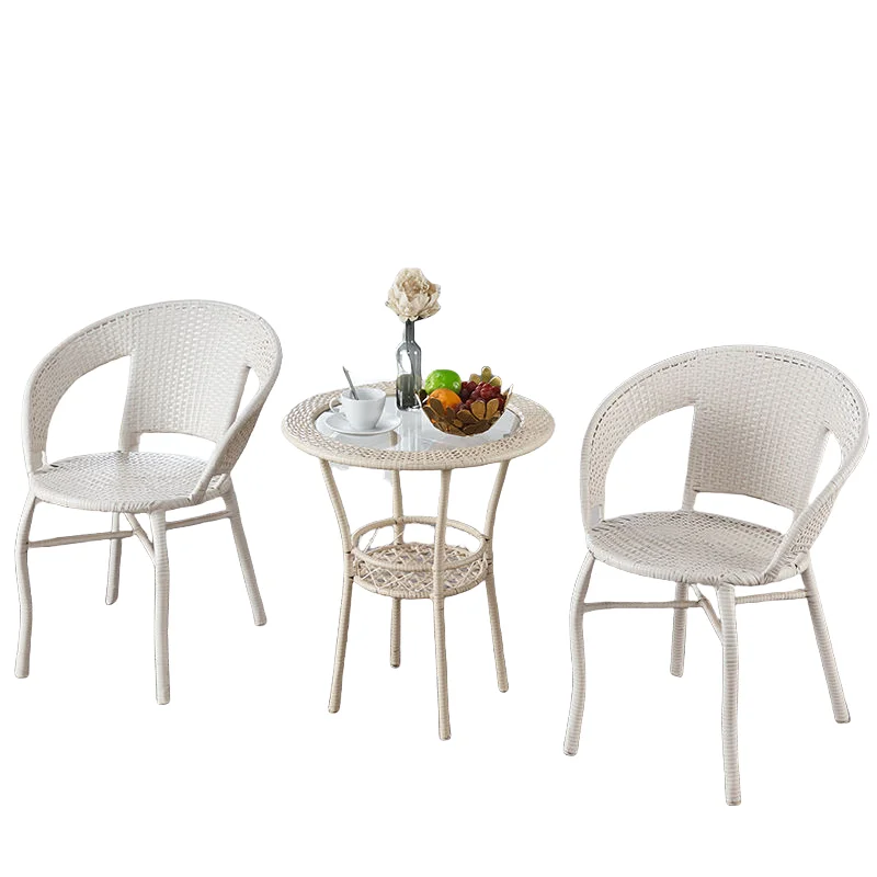 Outdoor rattan chairs and wicker chairs, suitable for rattan chairs, tables, and chairs in hotels, cafes, and restaurants