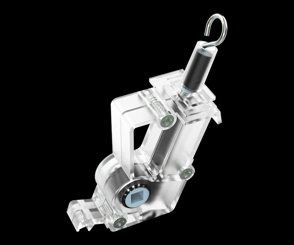 Wholesale window blinds shades shutter curtain accessories tilt mechanism for 50 mm Venetian curtain rods and rails