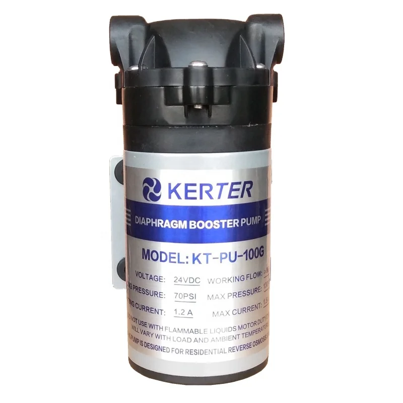 Stable Performance RO  Diaphragm Booster Pump 100gpd 24 VDC for Household Office Water Purifiers
