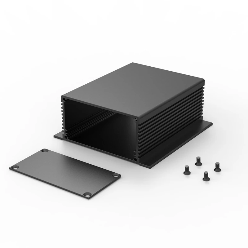 
97*40.5-130 handheld enclosure extruded aluminum heatsink with battery compartment 