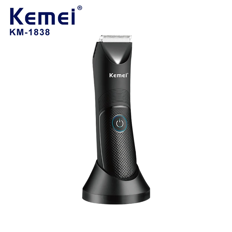 Электробритва Kemei для стрижки волос с Usb-разъемом моющаяся Мужская бритва триммер ушей и бороды