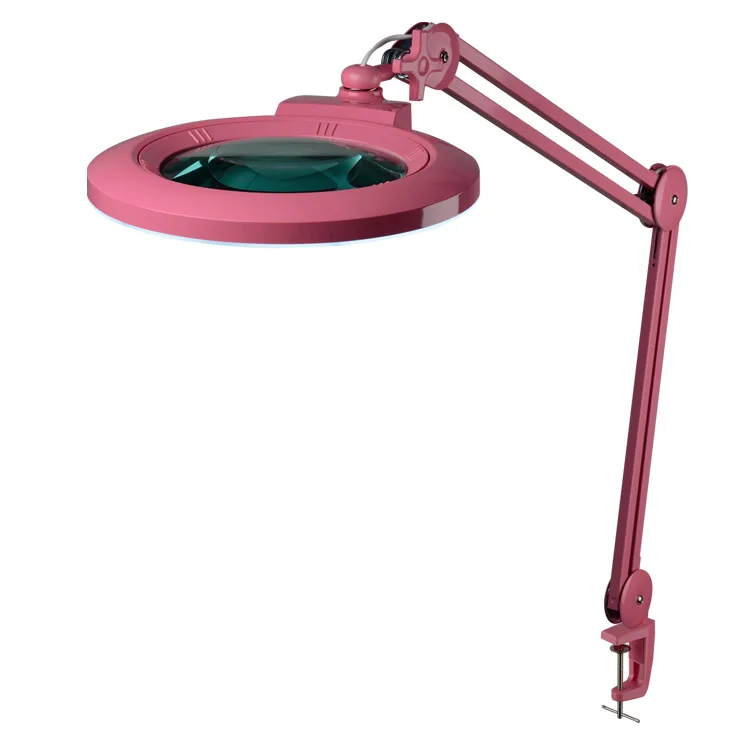 16W 4 Level Dimmable Lighted With Stand Hands Free Magnifying Lamp for Craft Reading Painting Beauty Salon