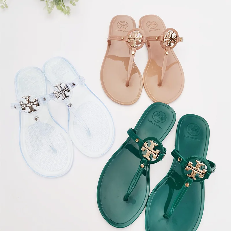 Factory Direct Sell Cheap Comfy Brand Jelly PVC Flip Flops Shoes Jelly Flip Flops Wholesale for Women