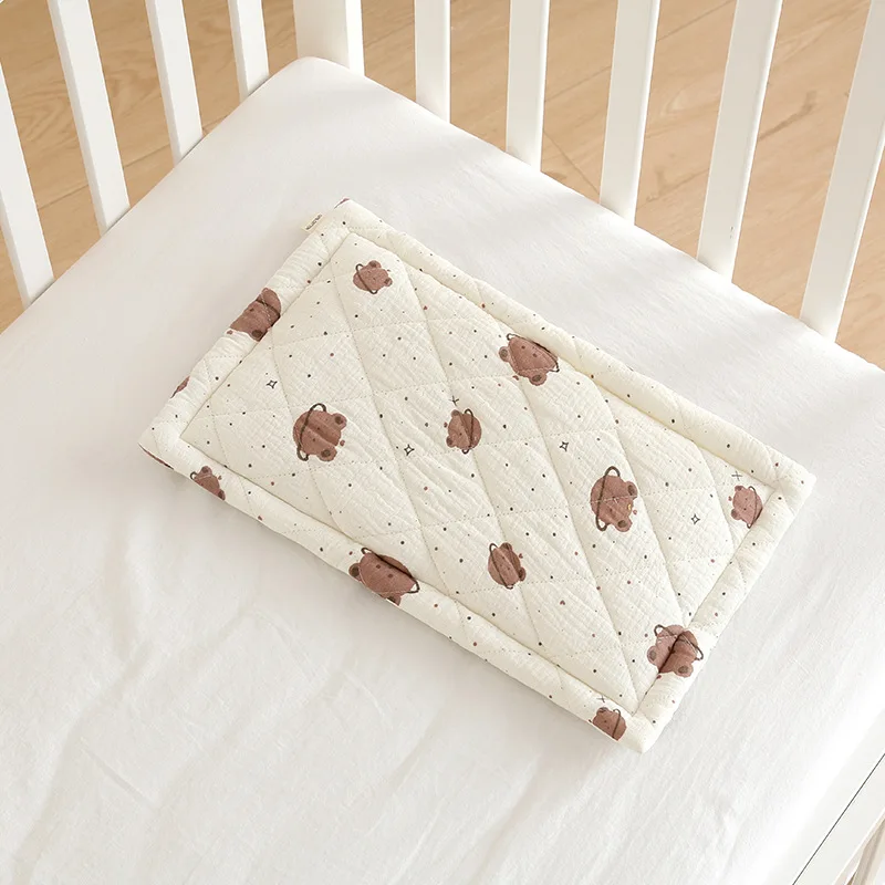 Kids Pillow for Toddler Bed Daycare and Travel Flat Thin Pillow for 2~6 Year Old Girls Boys