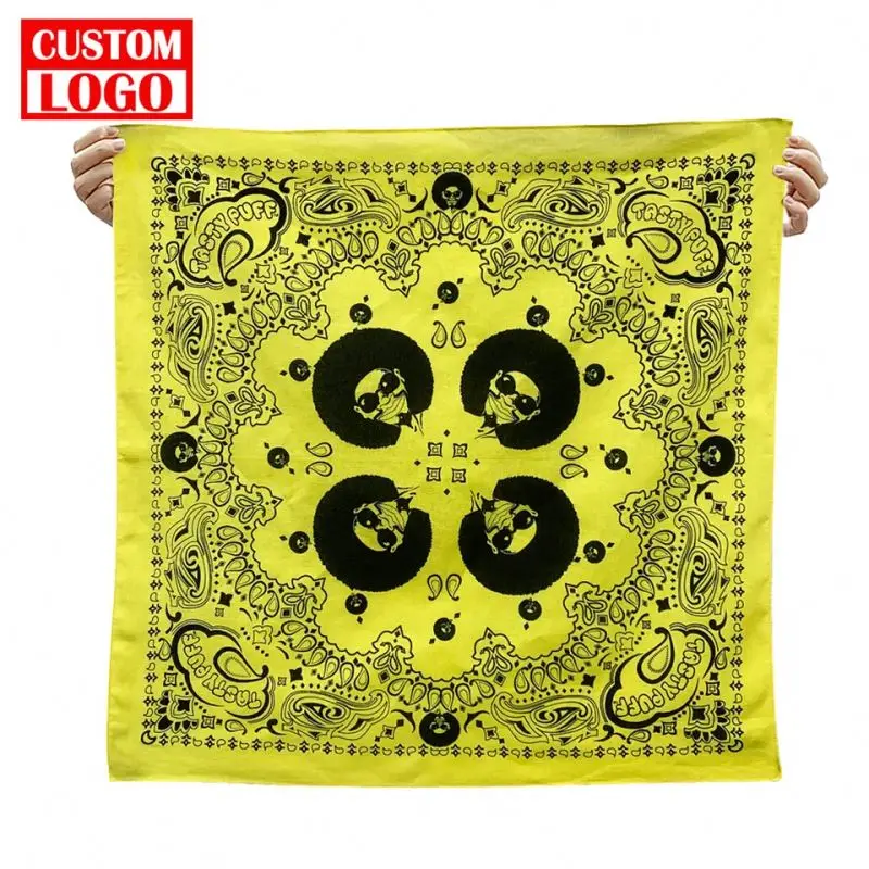 Wholesale Custom Bandanas Outdoor Unisex Double Sided Paisley Print Custom Bandana
