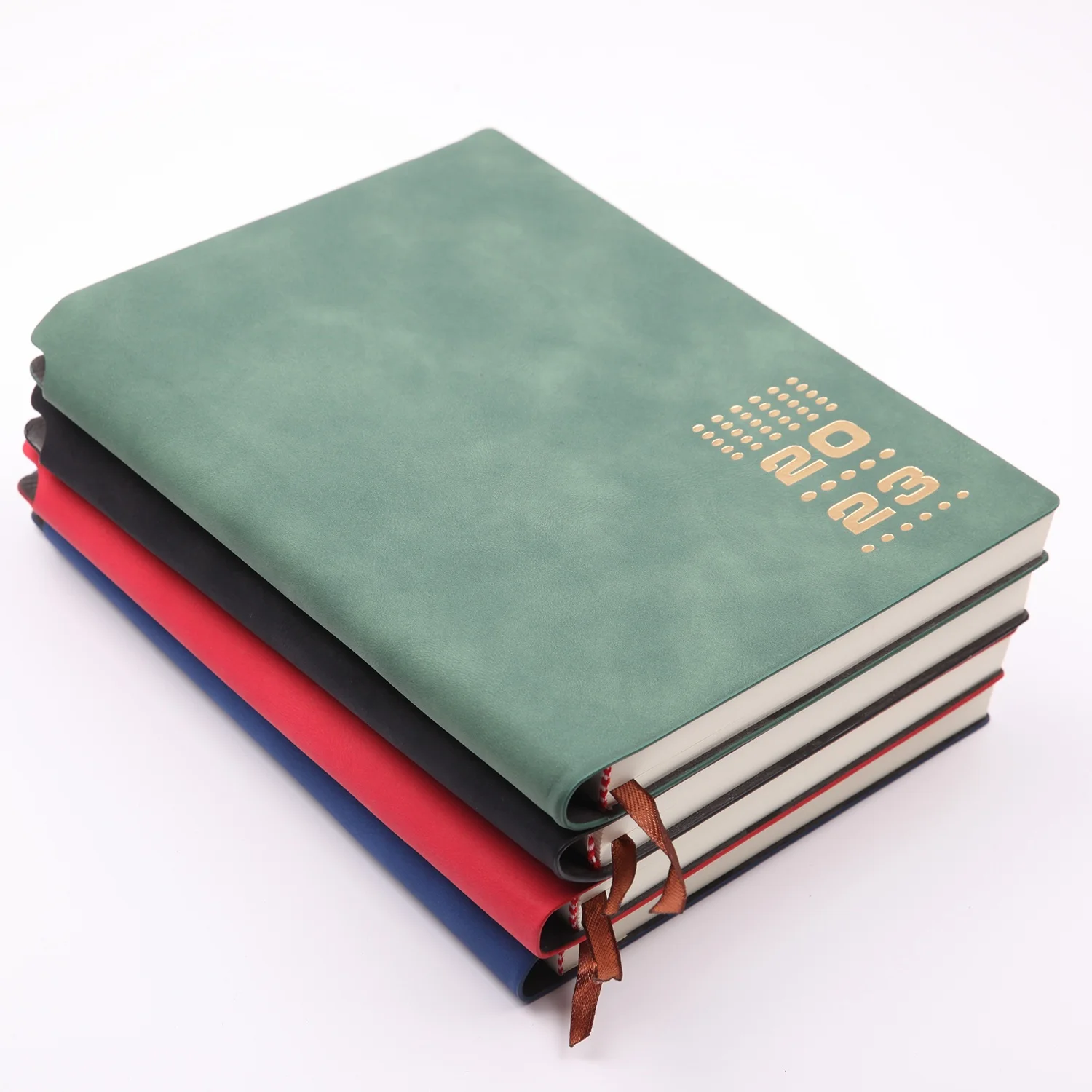 2023 soft cover pu leather day a page weekly planner diary notebook wholesale customized logo