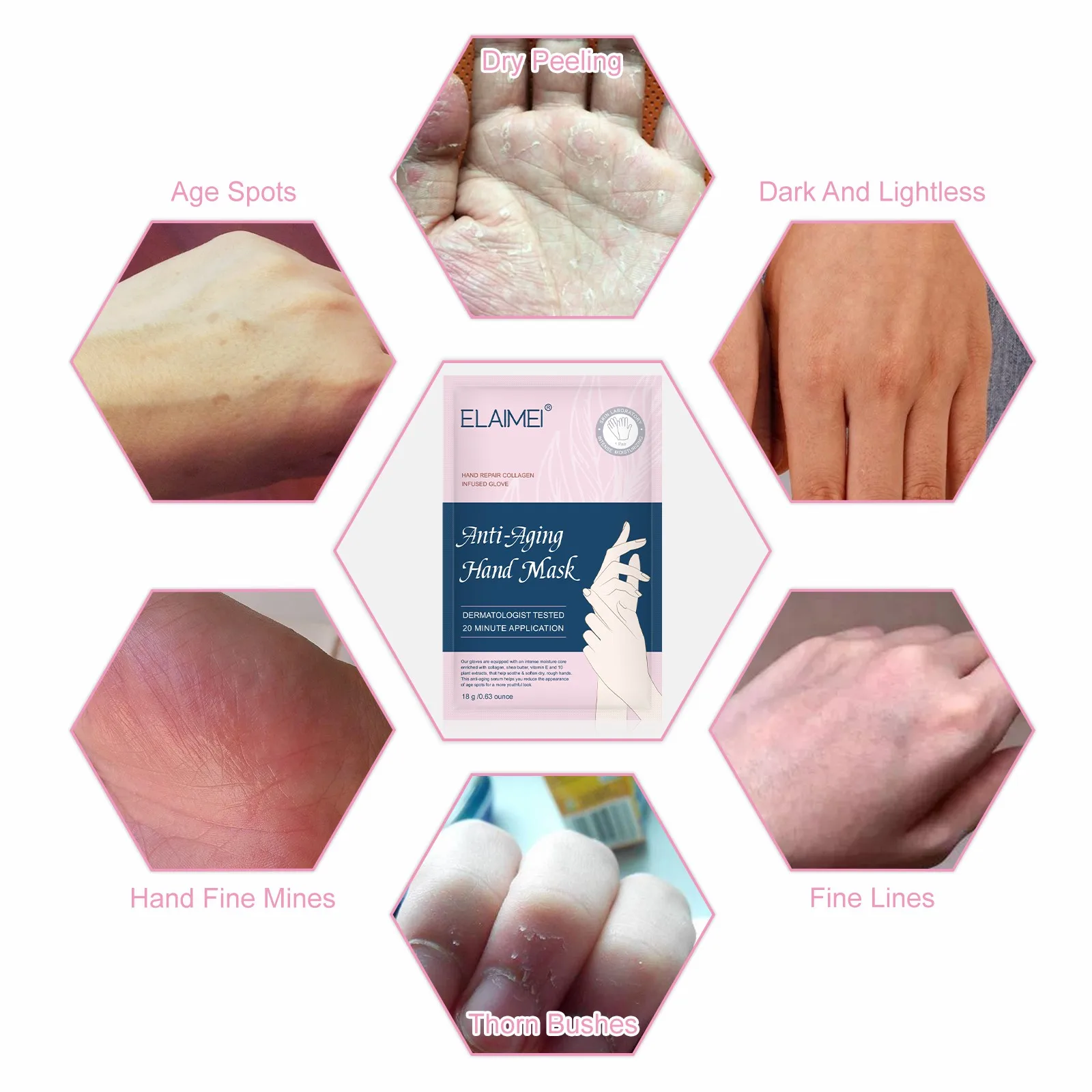 Moisturizing Nourishing Exfoliating Collagen Infused Gloves And Mask