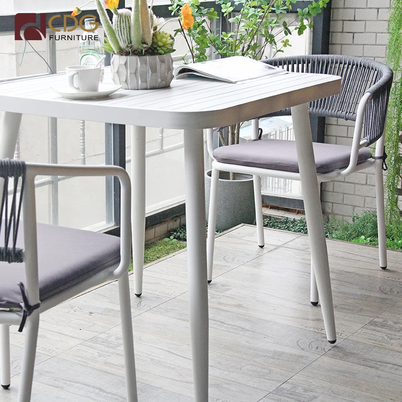 Waterproof Patio Dining Chair With Cushion Rattan Wicker Chair Outdoor Garden Furniture