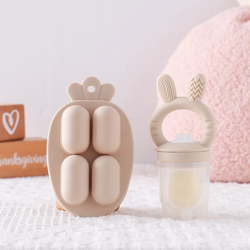 Hot Sale Unisex Silicone Rabbit Baby Gum Teethers Soft Toy for Teething Newborns Aged 0 to 24 Months