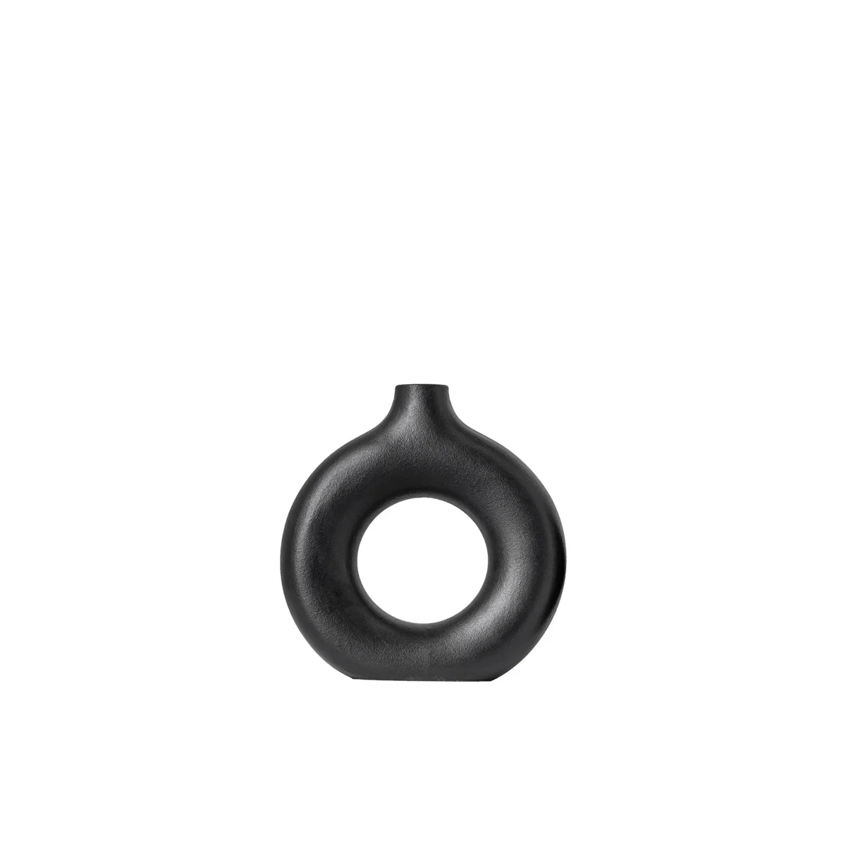 Simple New Circle Ceramic Flower Vase Home Light Luxury High-Grade Decorations Ornaments Big Vases For Home Decor