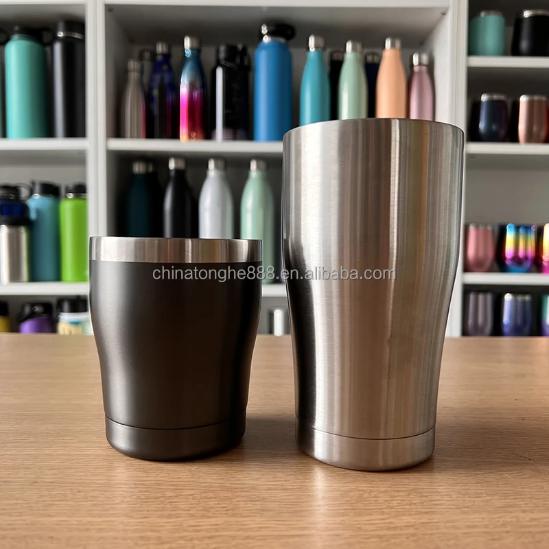 16 oz Double Wall Stainless Steel Vacuum Insulated Tumblers with Spill Proof Magnetic Lid