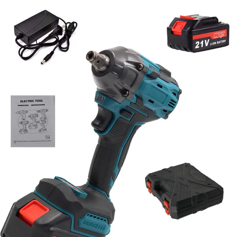 LARIX 21V lithium impact wrench brushless electric wrench driver portable large torque auto repair wind gun