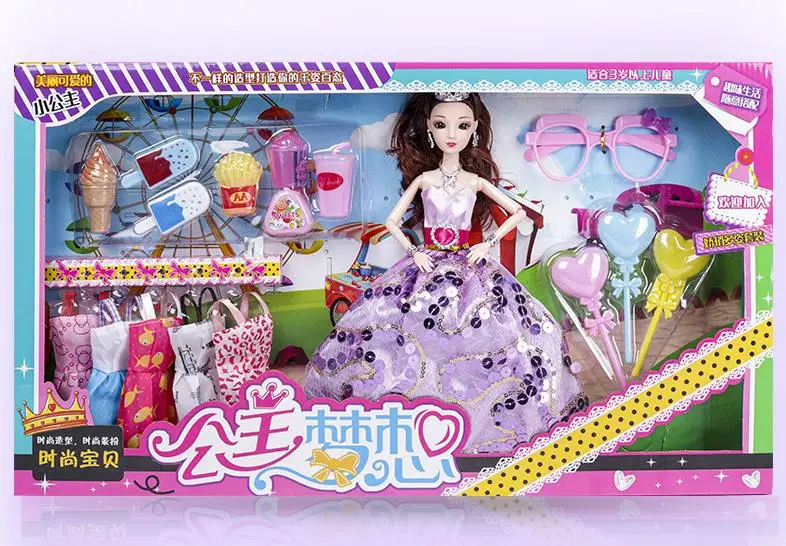 Оптовая продажа, игровой домик, свадебная наряд, кукла, игрушка, праздничная танцевальная кукла, подарок для девочки, принцессы, подарочный набор