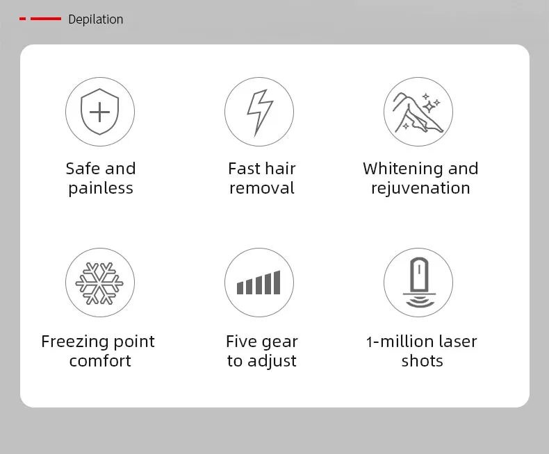 Diode Laser Permanent Painless Hair Removal Machine for Home Home Mini 3 Wavelength 755nm 808nm 1064nm Portable 2000W 11mm*11mm