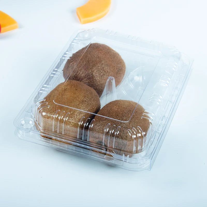 New Product Clear Clamshell Plastic Fruits Box Good Quality Blister Plastic Clamshell Packaging