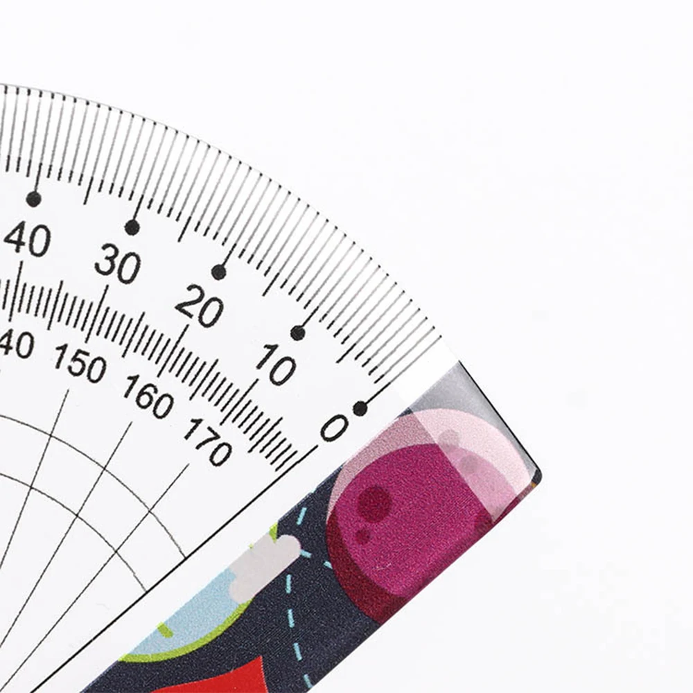 School Stationery Supplies 15cm Compass Math Ruler Logo Custom Kids 4pcs Soft Clear Plastic Ruler Set