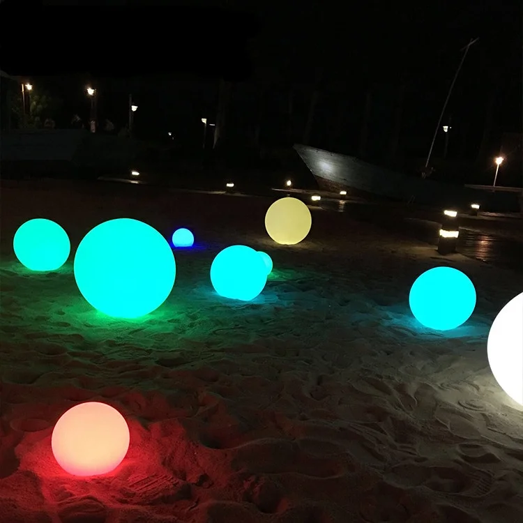 RGB Color changeable remote control led christmas ball 20cm diameter led mood light ball for decoration