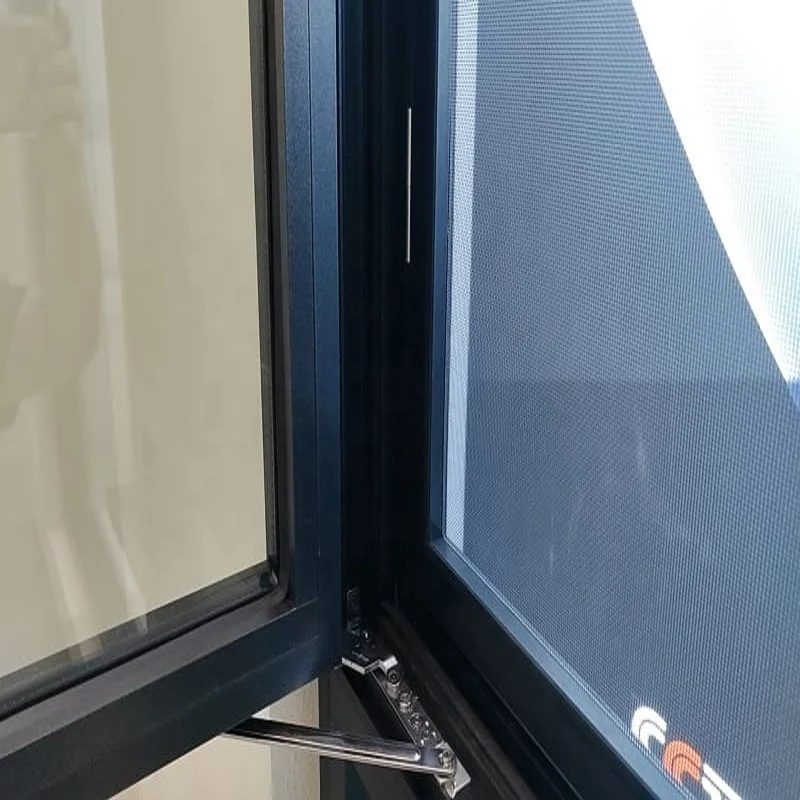 Superior Commercial price cheap brown color aluminum casement windows