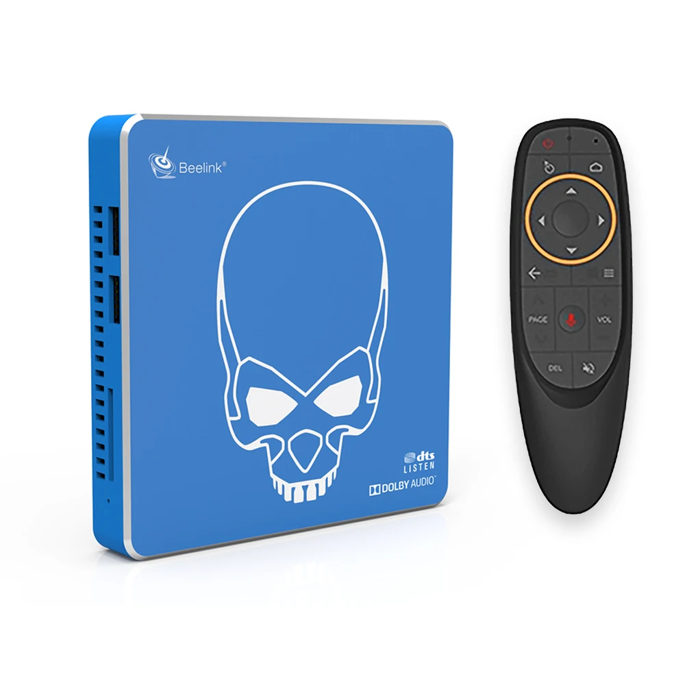 ТВ-приставка Beelink GT-King Pro, Android 9,0, с Amlogic S922X-H, шесть ядер, 4 Гб + 64 ГБ, Двойной Wi-Fi, поддержка голосового удаленного набора, gt king
