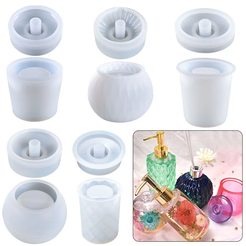 Silicone Mould Supplies DIY Pen Holder Flower Pot Storage Box Epoxy Resin Silicone Mold