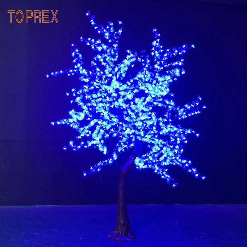 Toprex Factory Direct Wholesale Garden Street Party Holiday Decorative Outdoor LED Lighted Artificial Cherry Tree Blossom Lam