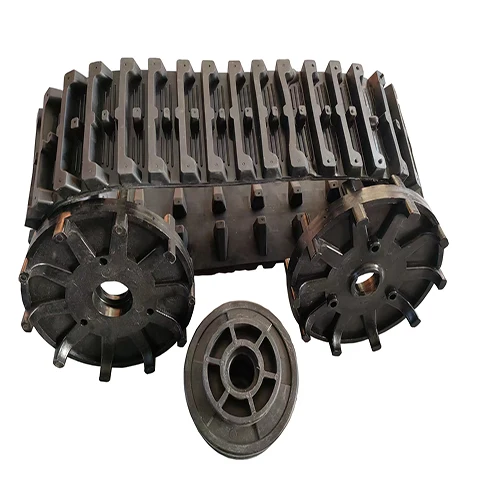 Agricultural Machinery Mini Rice Combine Harvester Rubber Crawler Track