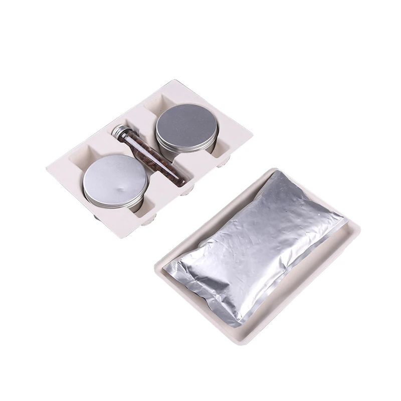 Высококачественная 100% Экологически чистая перерабатываемая биоразлагаемая Защитная индивидуальная формованная целлюлозная упаковка для подноса целлюлозы сахарного тростника