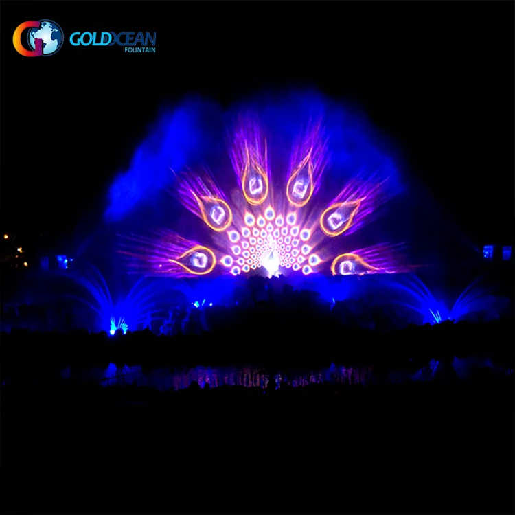 FREE DESIGN Hot Sale Outdoor Lake Music Dancing Water Screen Movie Fountain