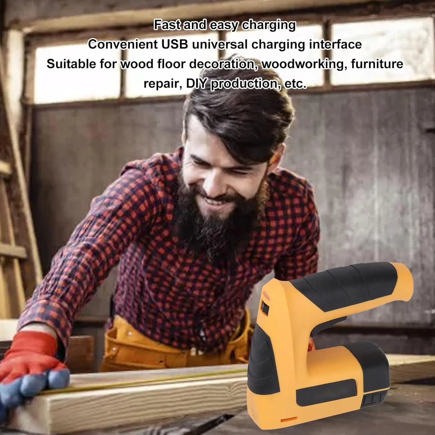 Wholesale USB Rechargeable Electric Stapler Nail Gun Cordless Electric Nailer