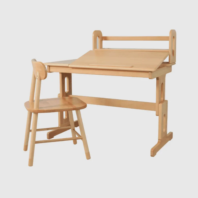 Modern Simple Home Study Solid Wood Desk, Student Home Study bookcase, University Office Desk