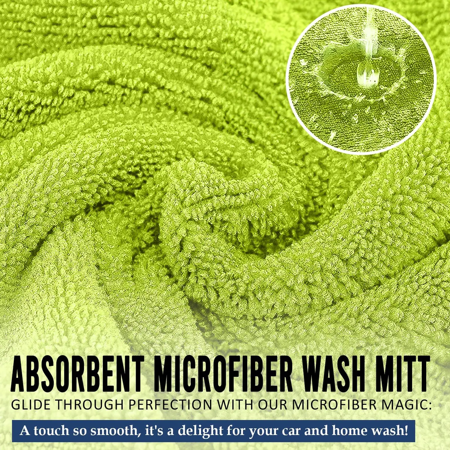 Ultra-Plush PinkDetail Mini Microfiber Wash Mitt for Car Cleaning for Wheel Wash