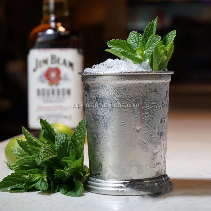 Classic Design Stainless Steel 304 Bartender Bar Accessories Mojito Julep Glass Cup 12oz