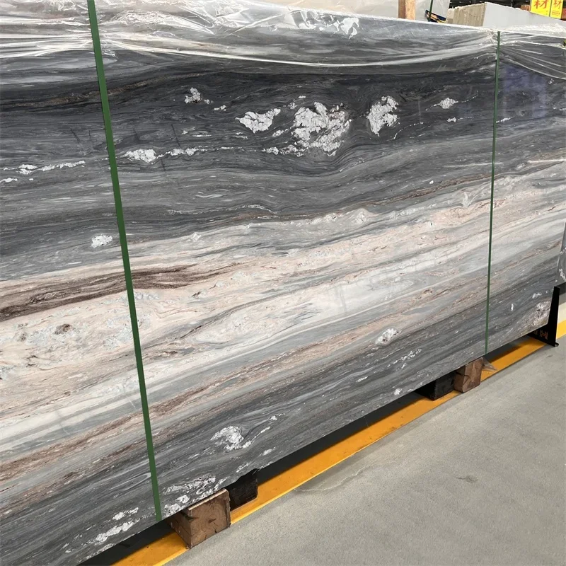 Роскошные натуральные итальянские плиты из синего мрамора Palissandro для украшения стен дома и отеля