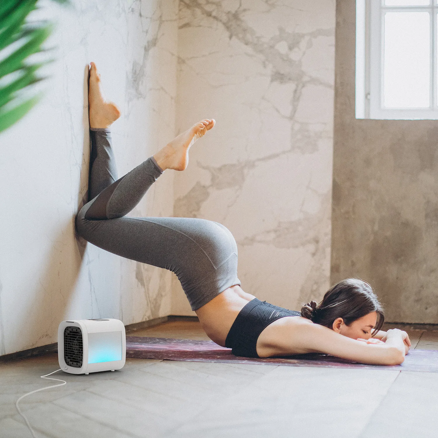 Led display 7 colors in one mini fan desk bladeless 3 in 1 mini usb fan room mini air cooler fan