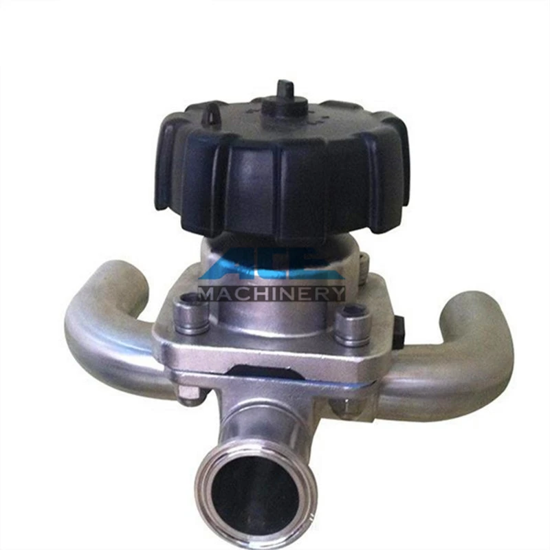 Sanitary Stainless Steel U Type Bend Diaphragm Valve 304