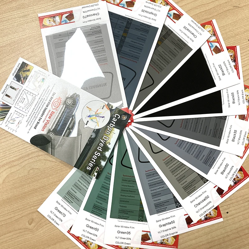 1Ply Sun Block Car Tint Film 05% 20% 35% black Window Safety Window Film Privacy Solar Control 1.52*30m Film Tint